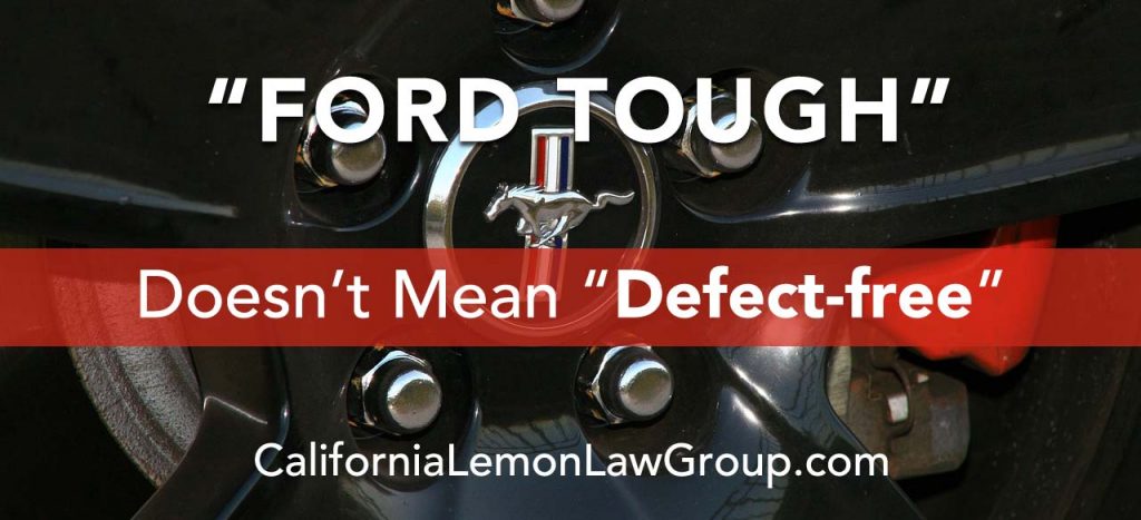 California Lemon Law, Ford Mustang, Ford F-150