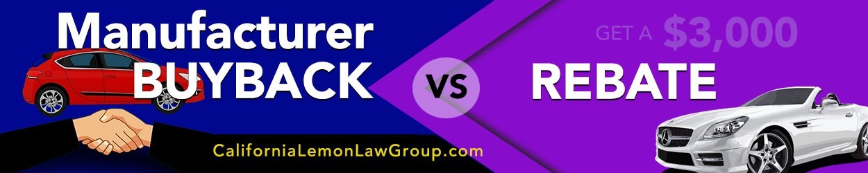 auto manufacturer buyback vs rebate